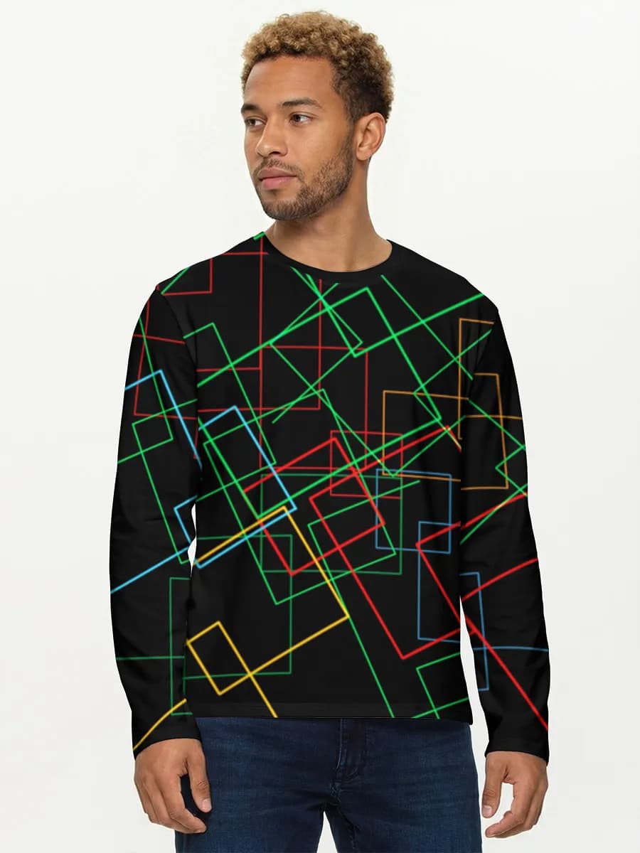 Neon Geometric Rectangles
