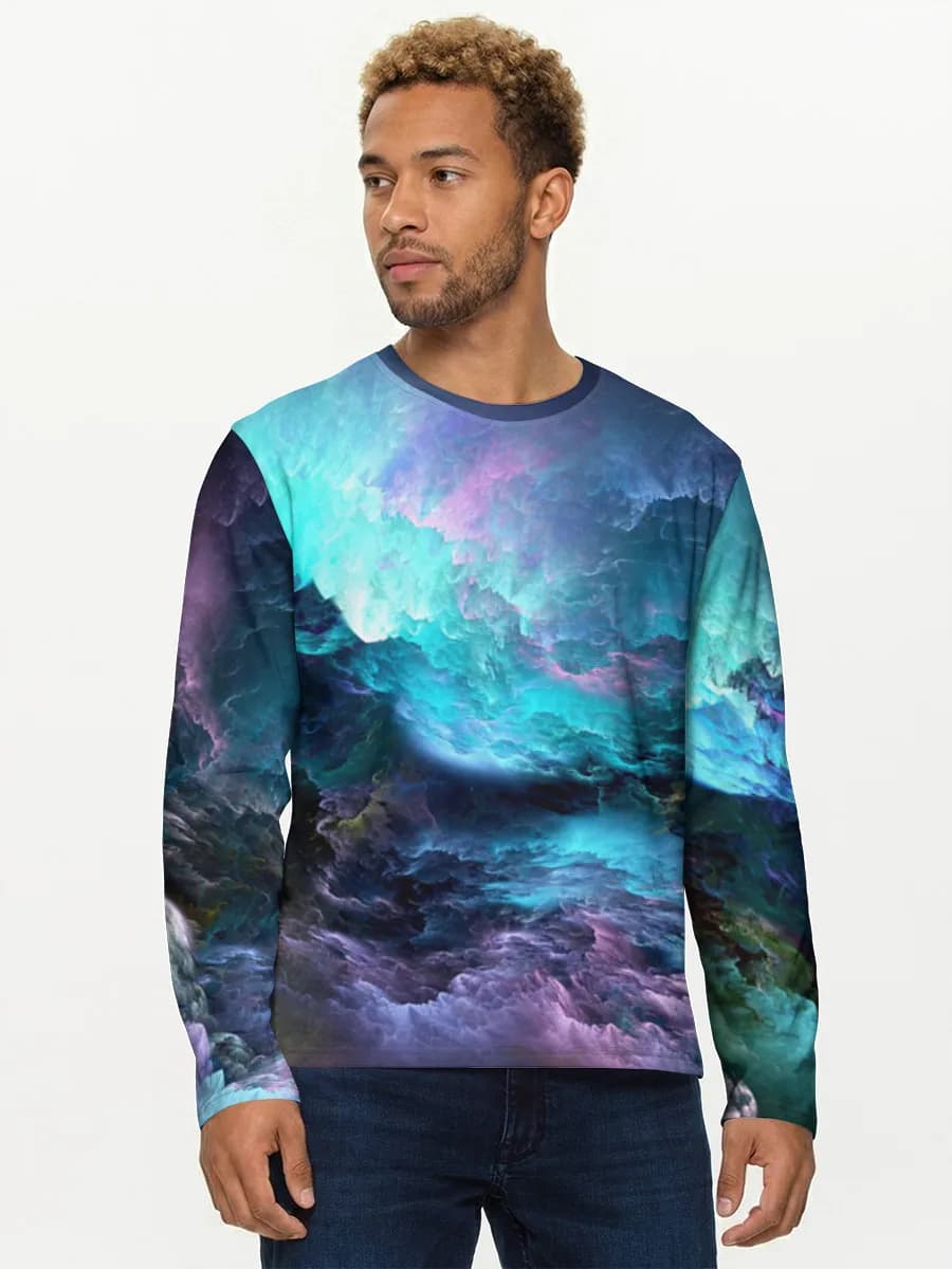 Men's cotton long sleeve shirt