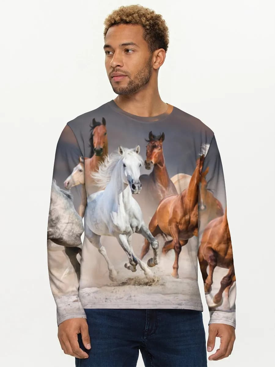 Men's cotton long sleeve shirt