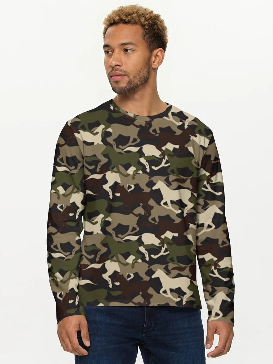 Men's cotton long sleeve shirt