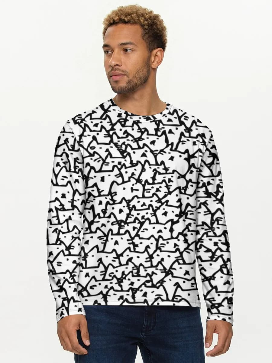 Men's cotton long sleeve shirt