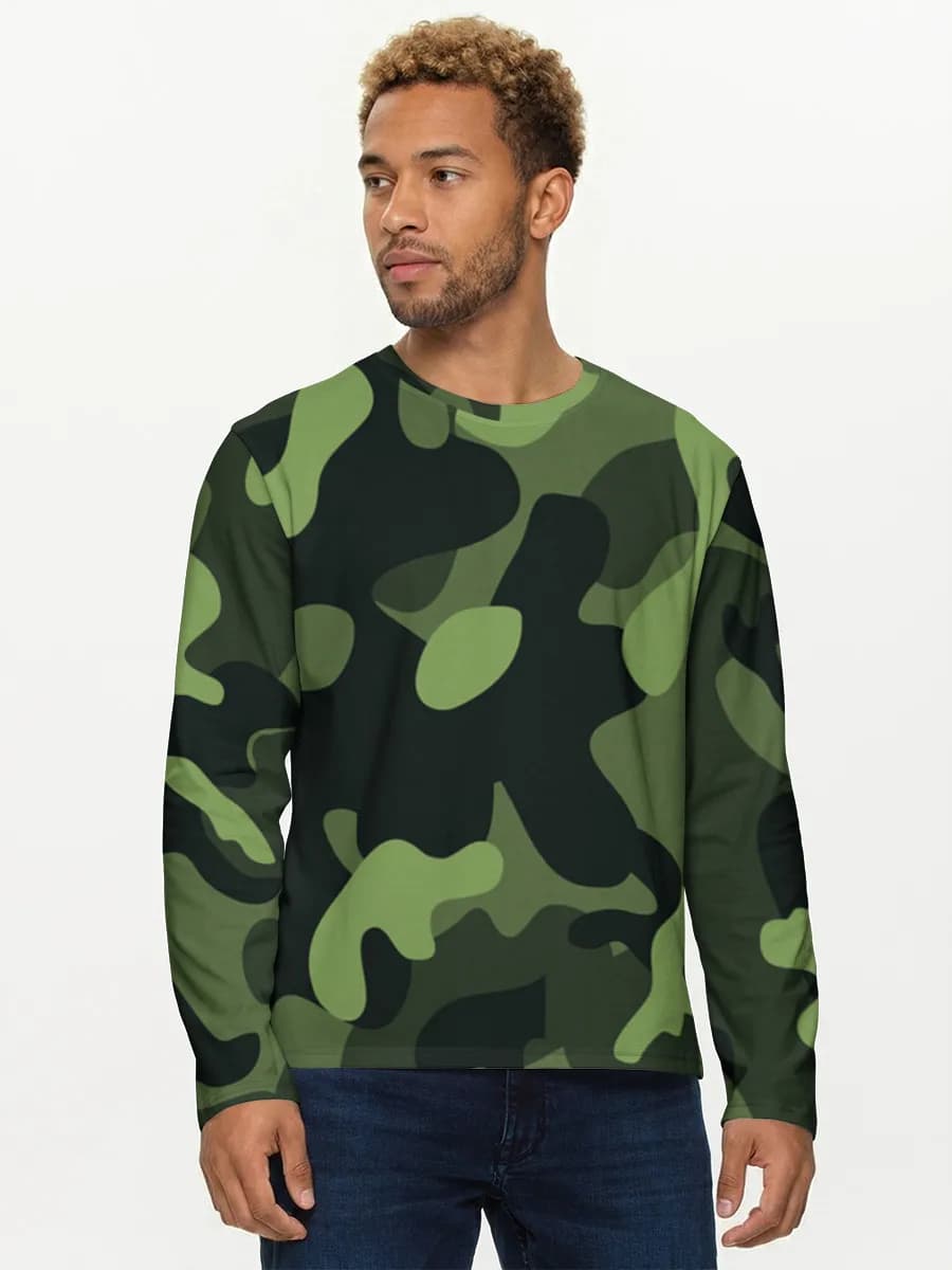 Men's cotton long sleeve shirt
