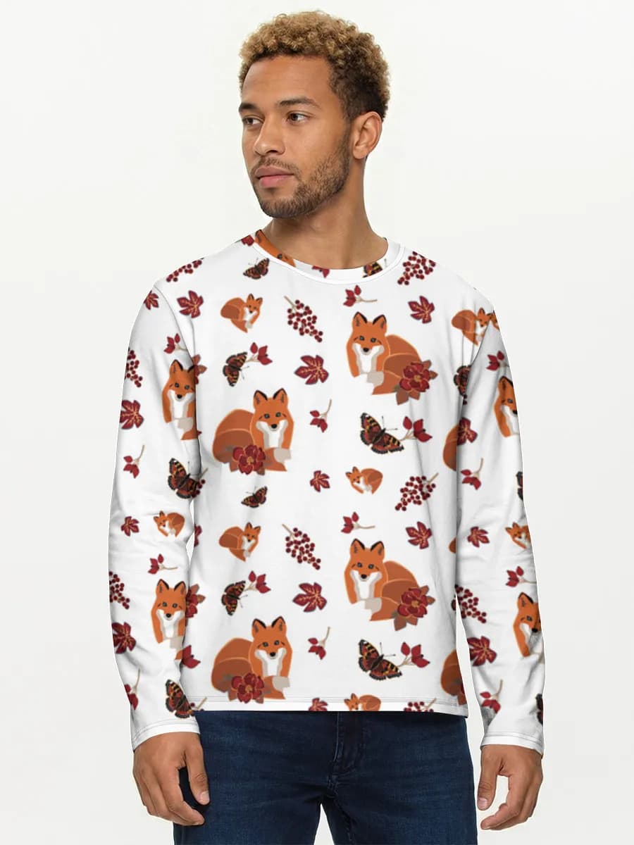 Men's cotton long sleeve shirt