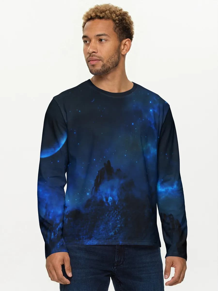 Men's cotton long sleeve shirt