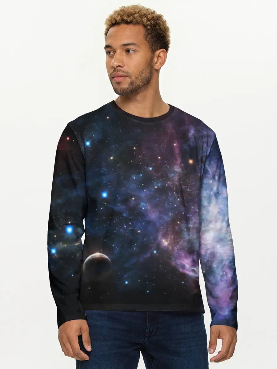 Men's cotton long sleeve shirt