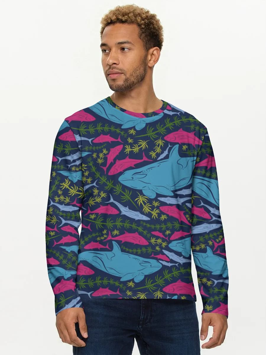 Men's cotton long sleeve shirt
