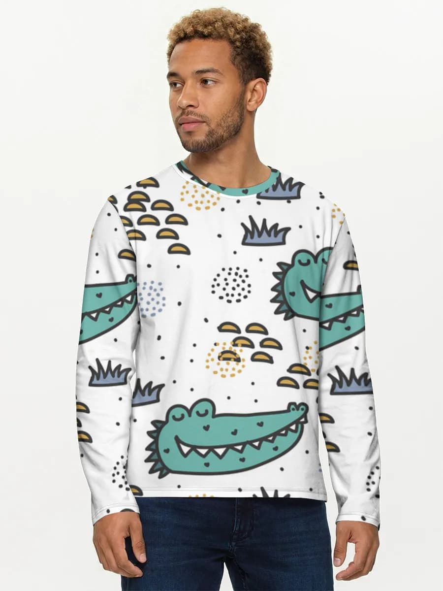 Men's cotton long sleeve shirt