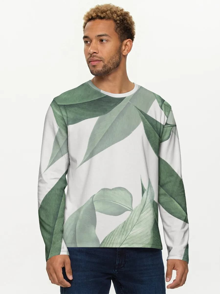 Men's cotton long sleeve shirt