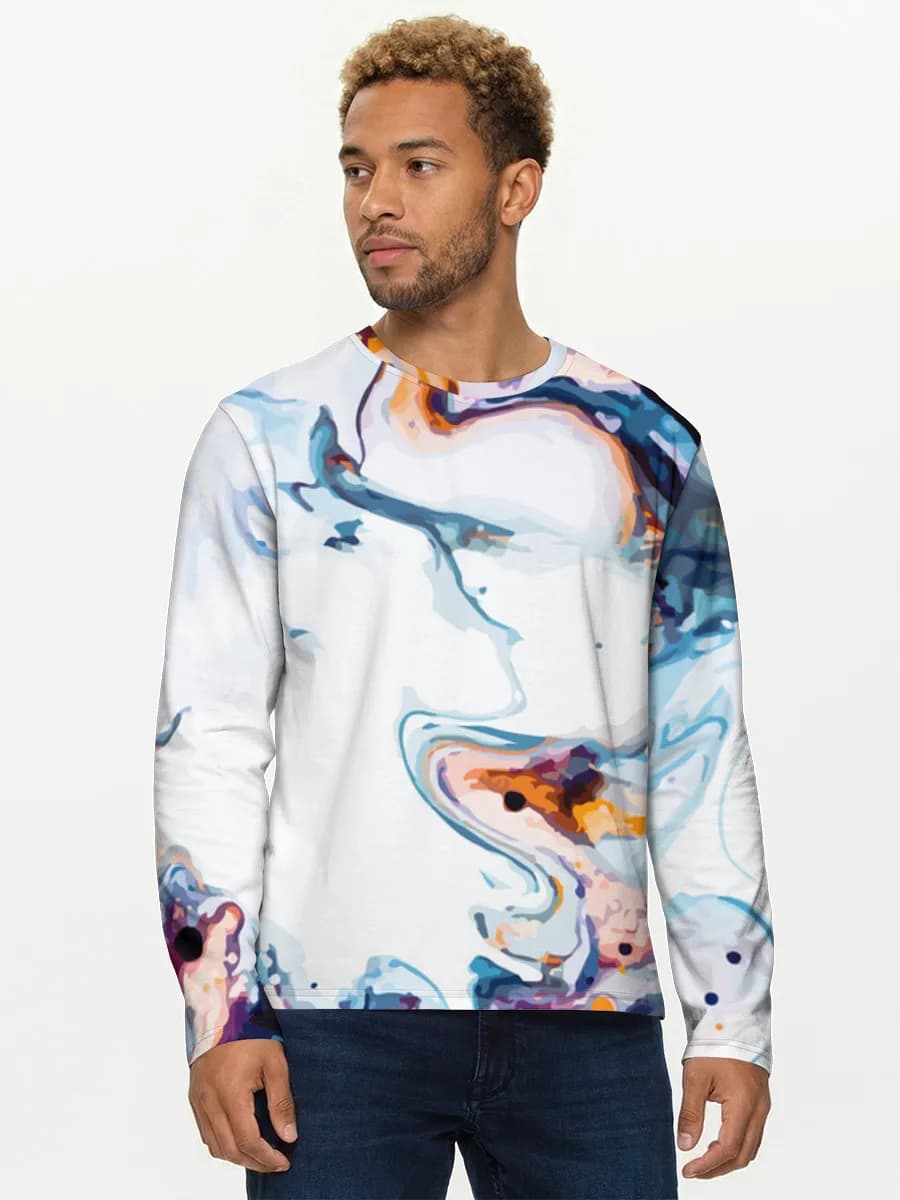 Vibrant Fluid Marble Swirls