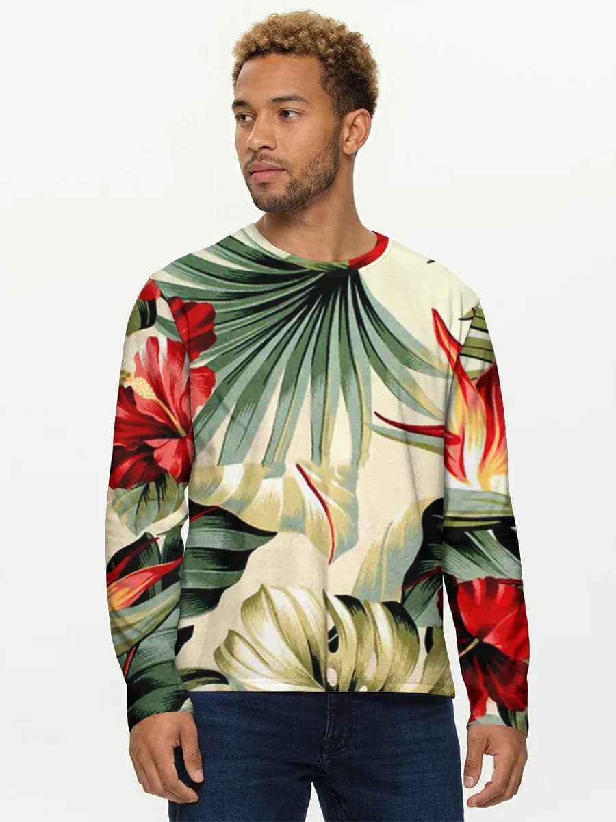 Men's cotton long sleeve shirt