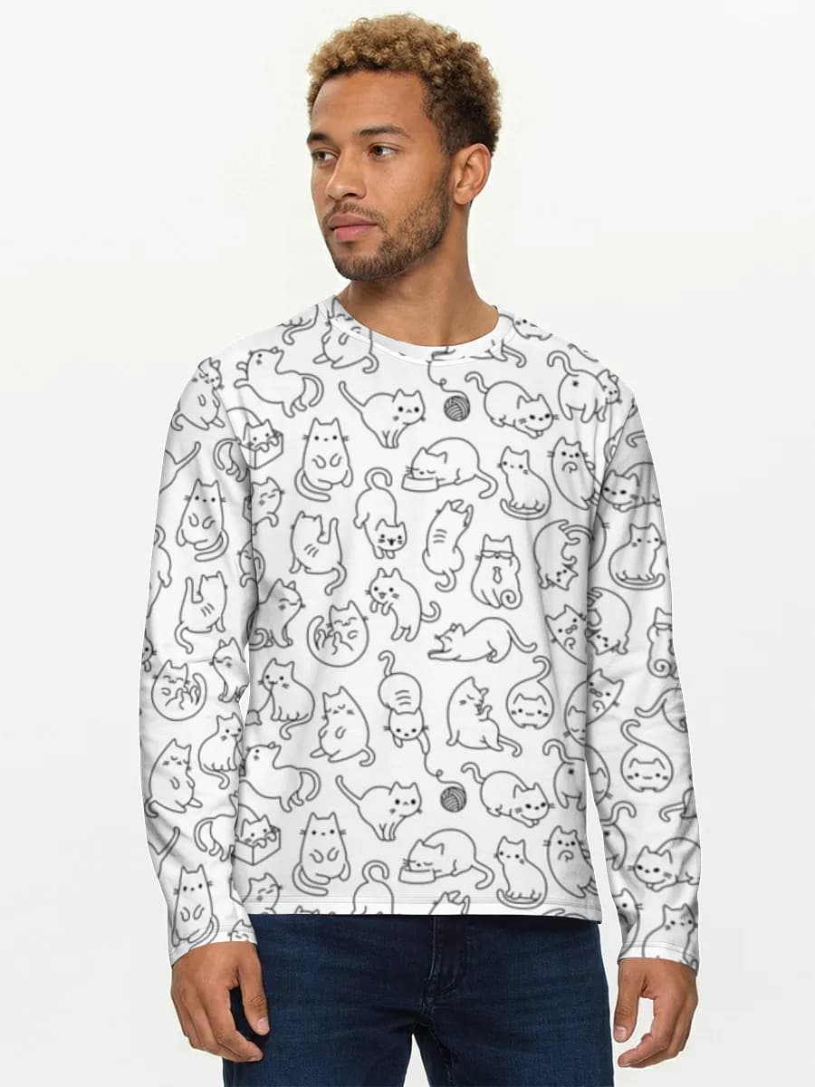 Men's cotton long sleeve shirt