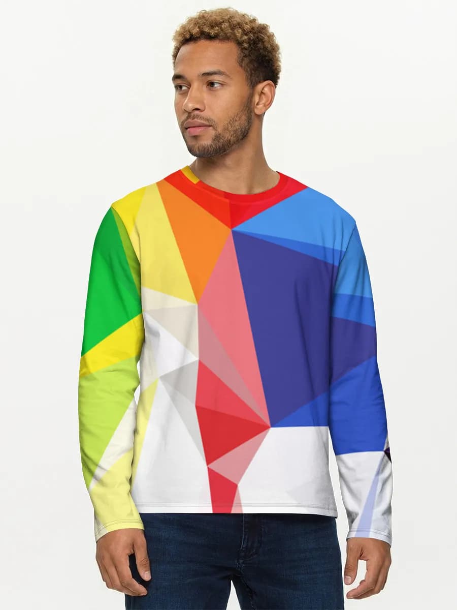 Rainbow Low Poly Geometry