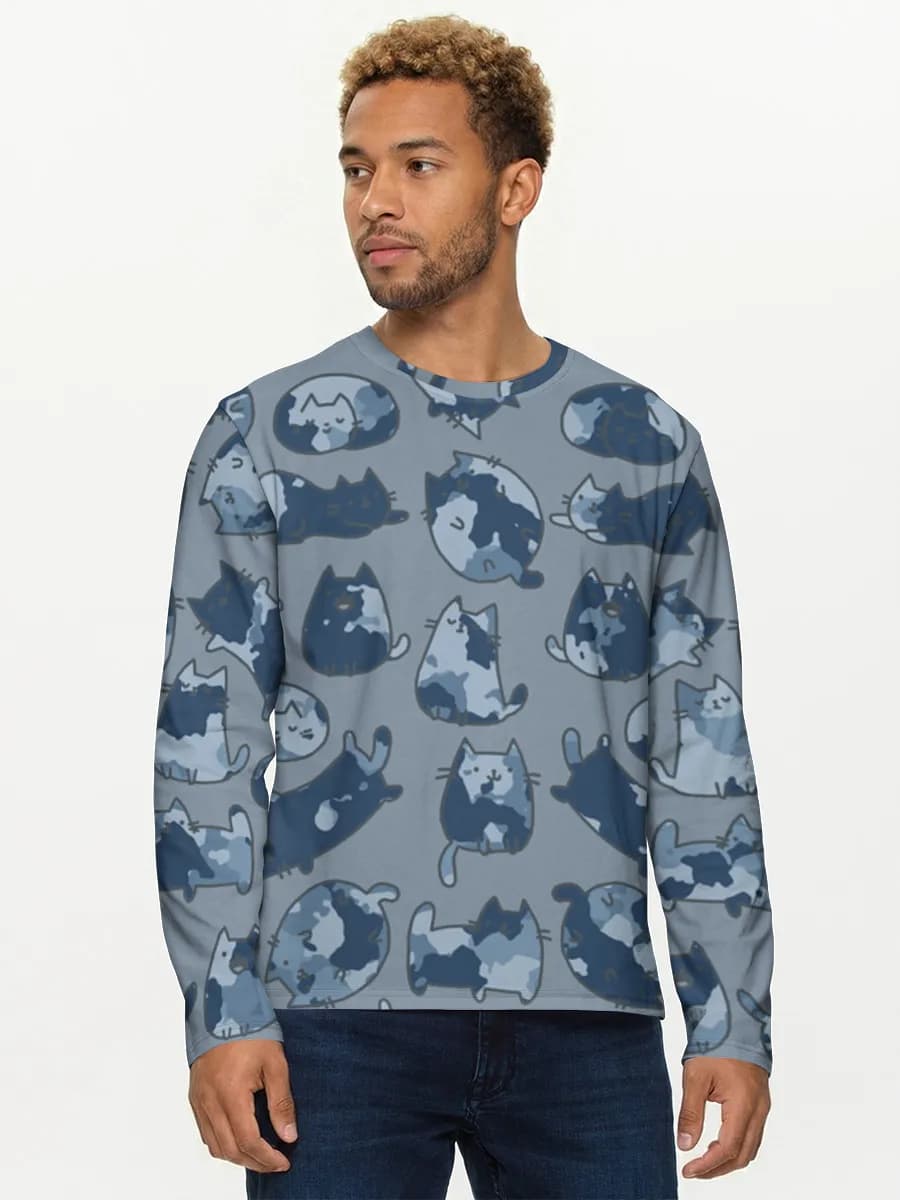 Men's cotton long sleeve shirt