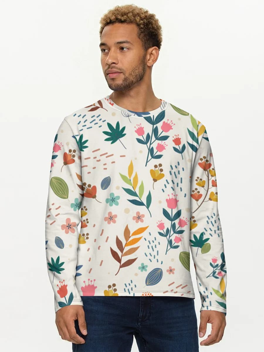 Men's cotton long sleeve shirt