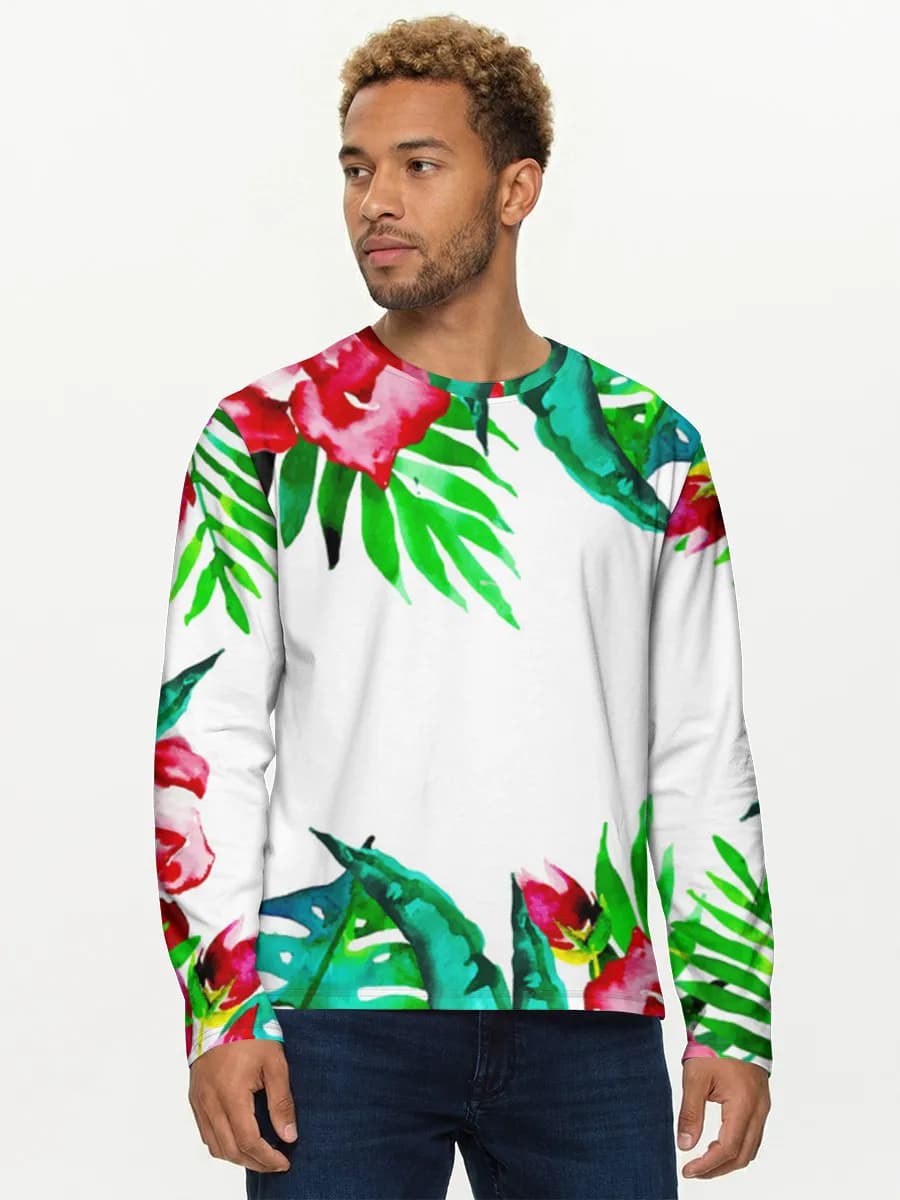 Men's cotton long sleeve shirt