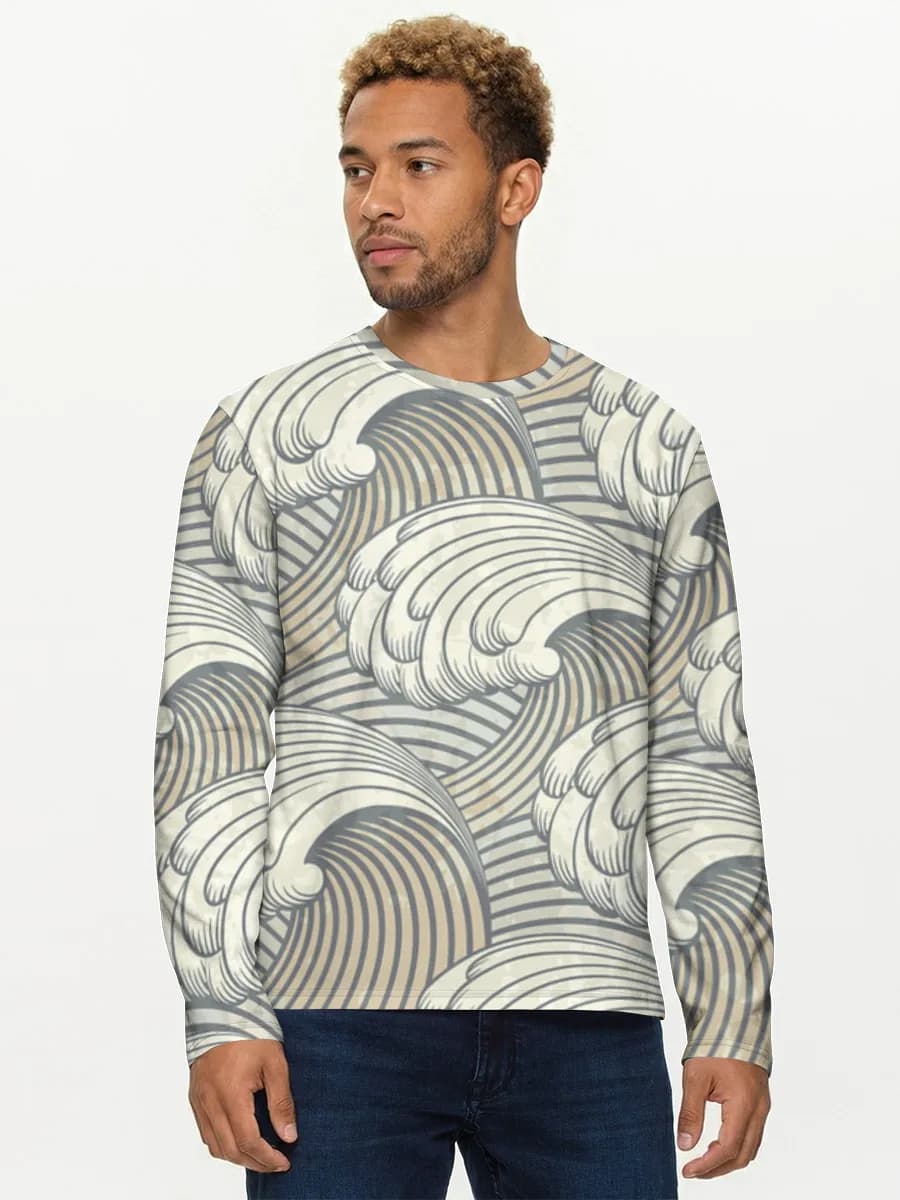 Men's cotton long sleeve shirt