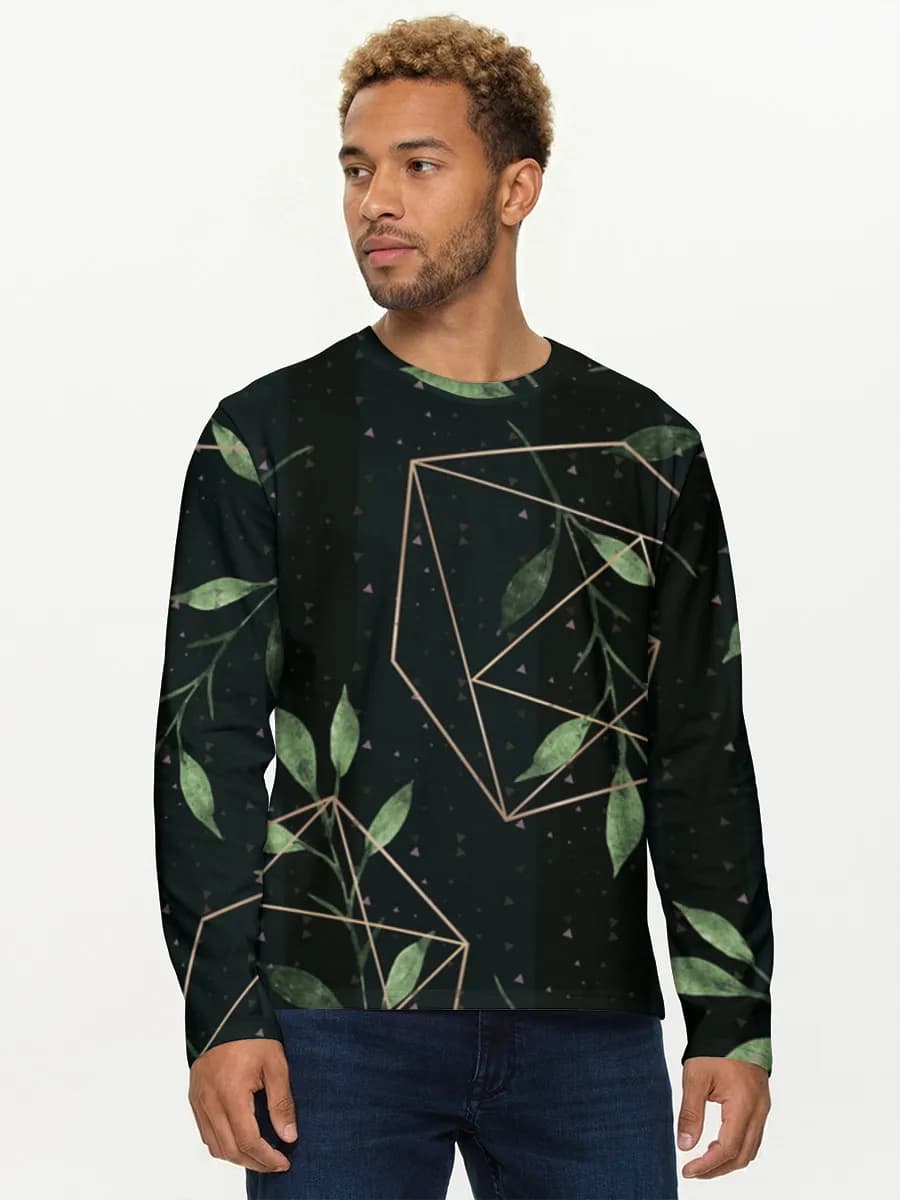 Men's cotton long sleeve shirt