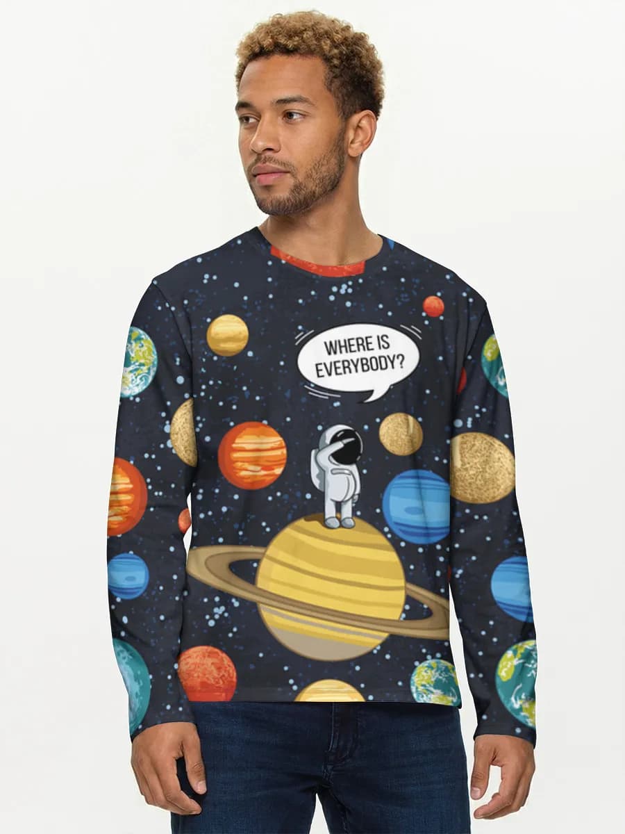Men's cotton long sleeve shirt