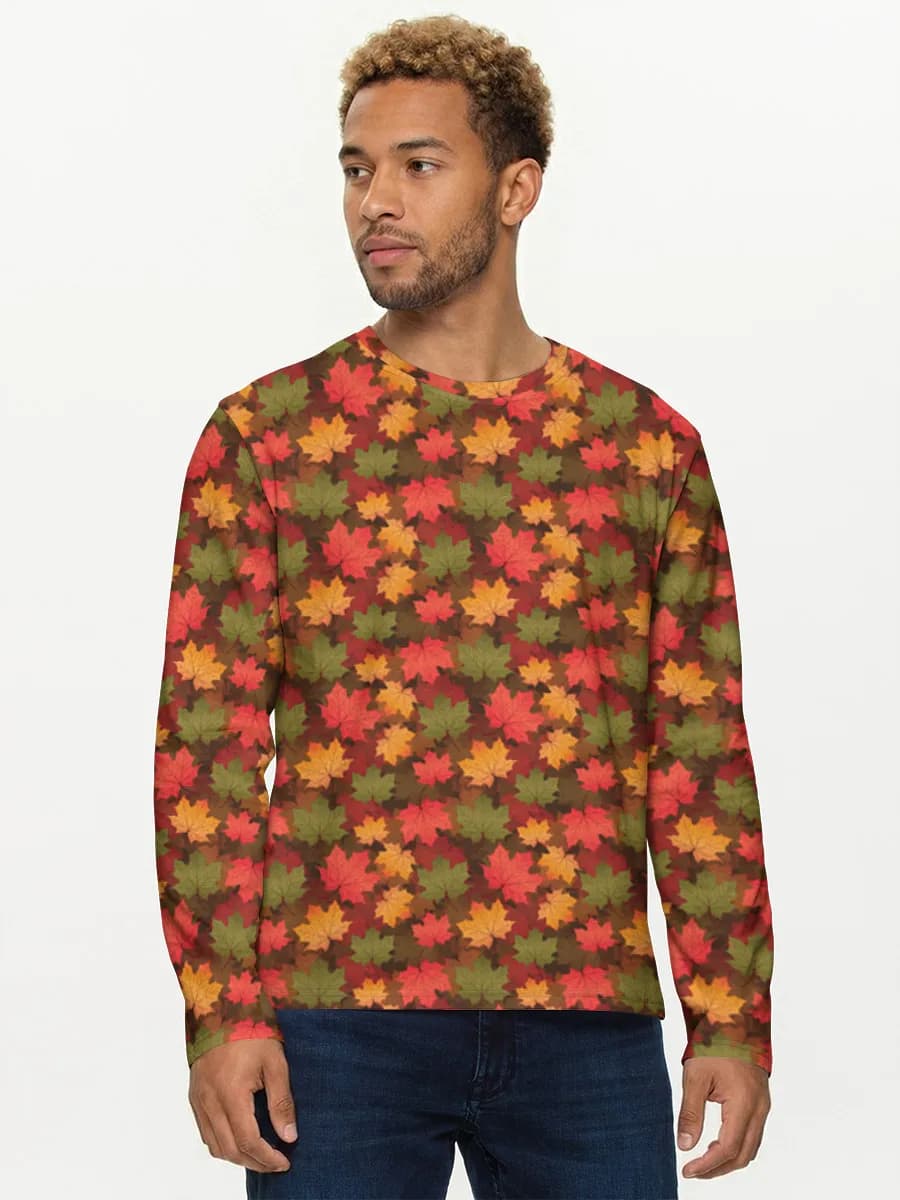 Men's cotton long sleeve shirt