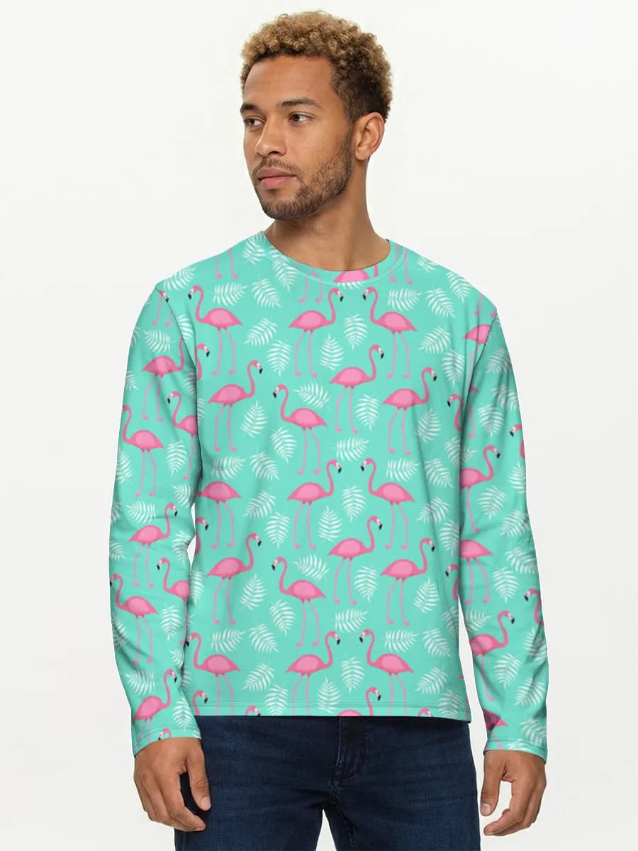 Tropical Pink Flamingos