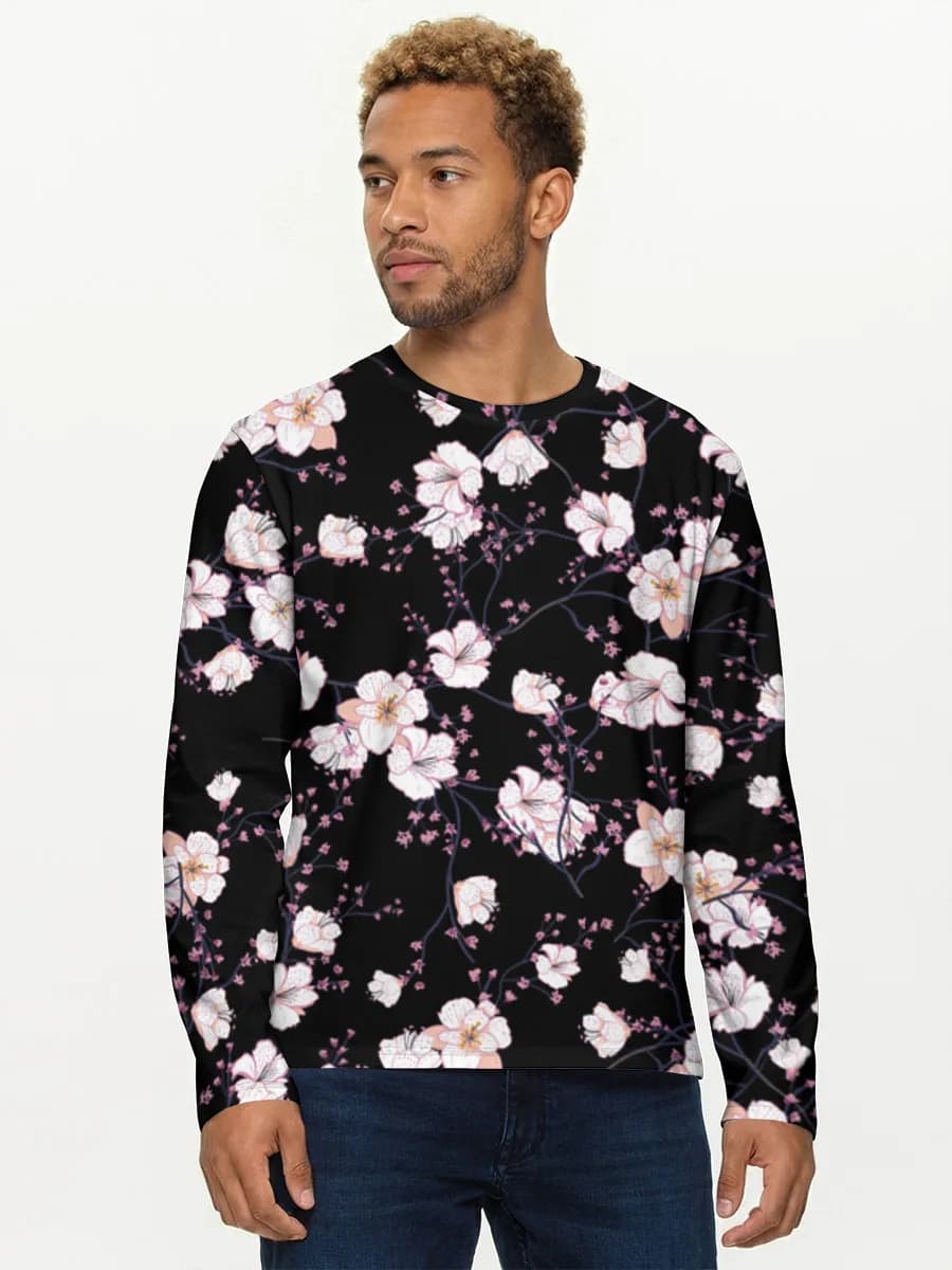 Men's cotton long sleeve shirt