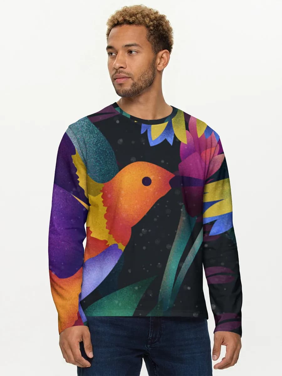 Neon Hummingbird Garden
