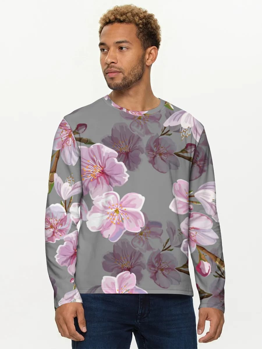 Men's cotton long sleeve shirt