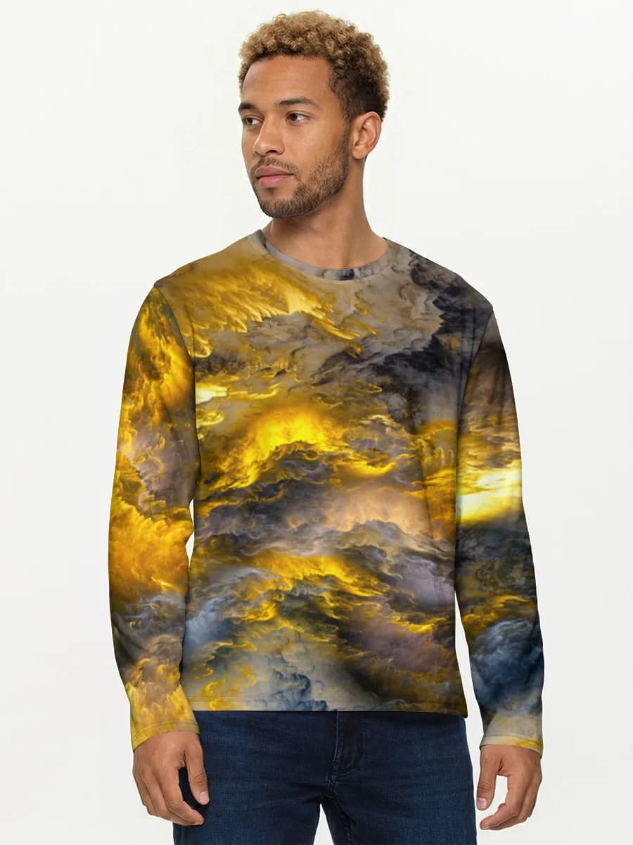 Men's cotton long sleeve shirt