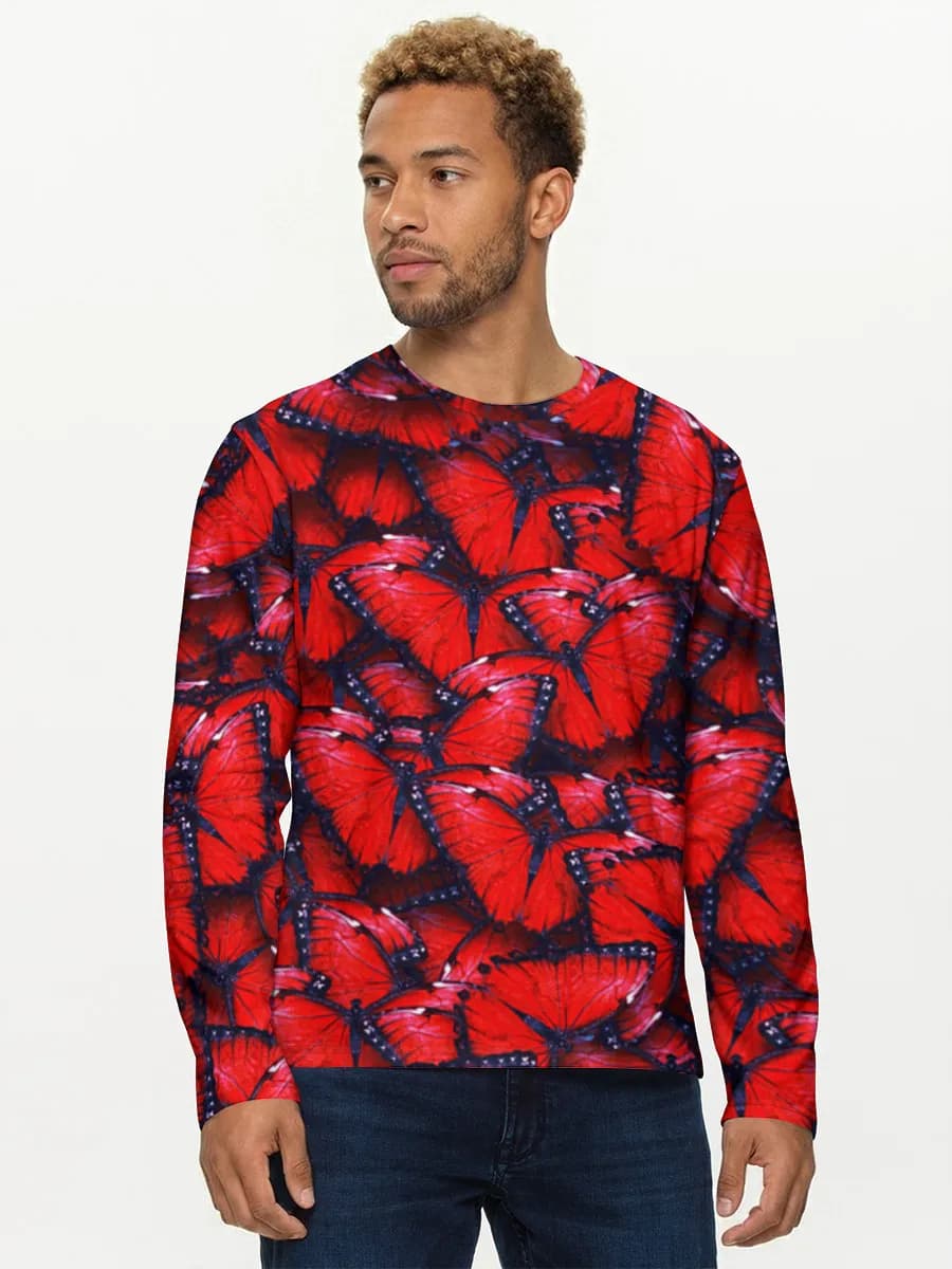 Men's cotton long sleeve shirt