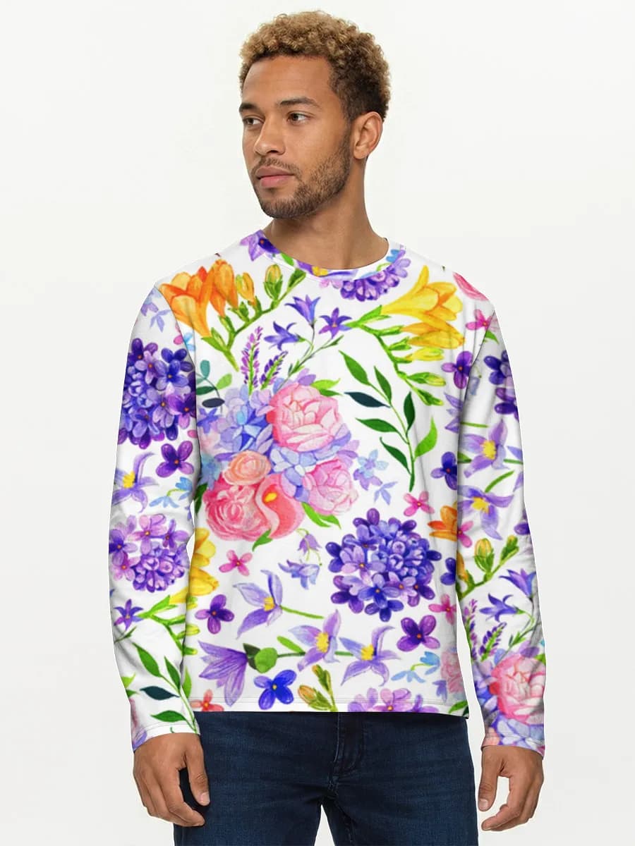 Men's cotton long sleeve shirt