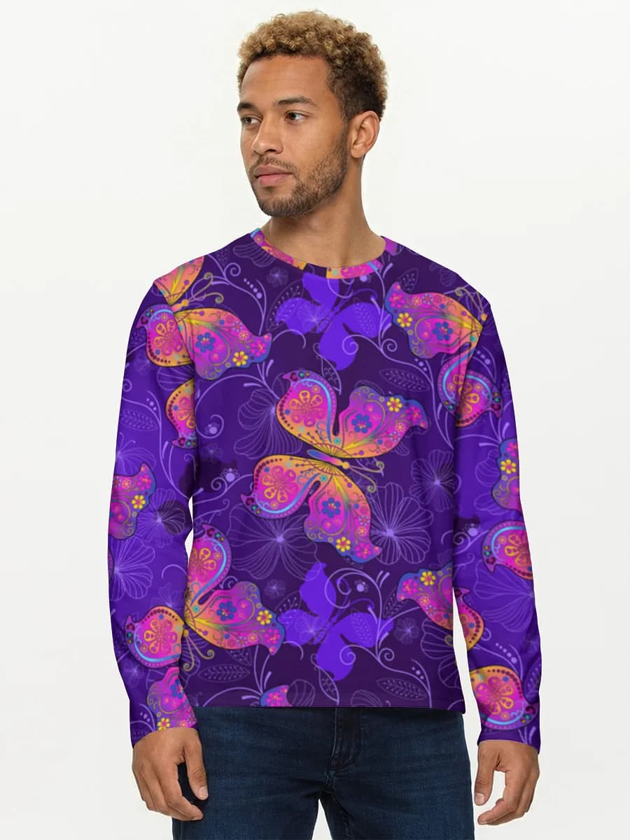 Men's cotton long sleeve shirt