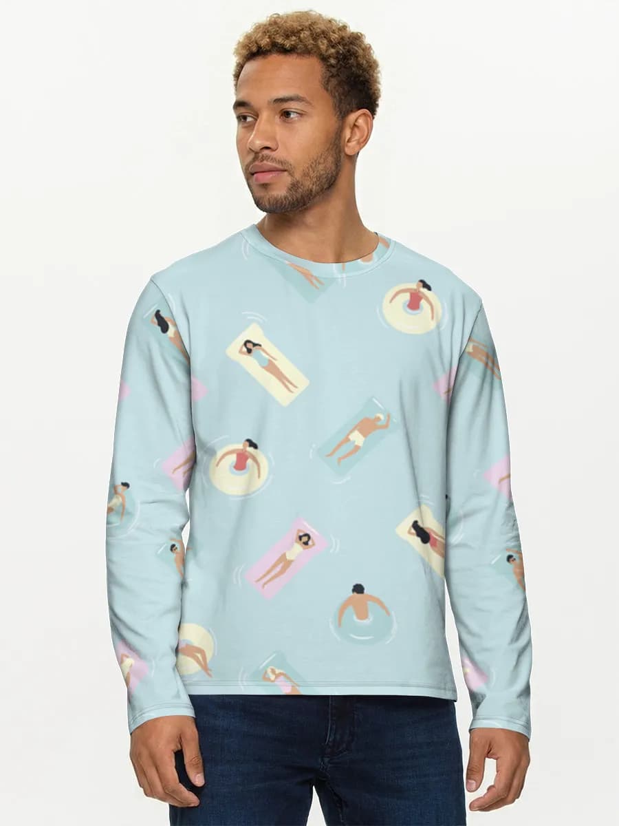 Men's cotton long sleeve shirt