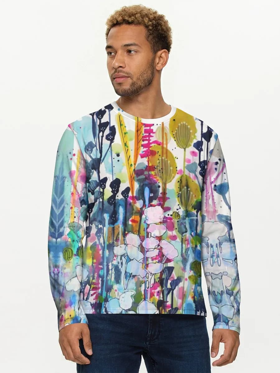 Men's cotton long sleeve shirt