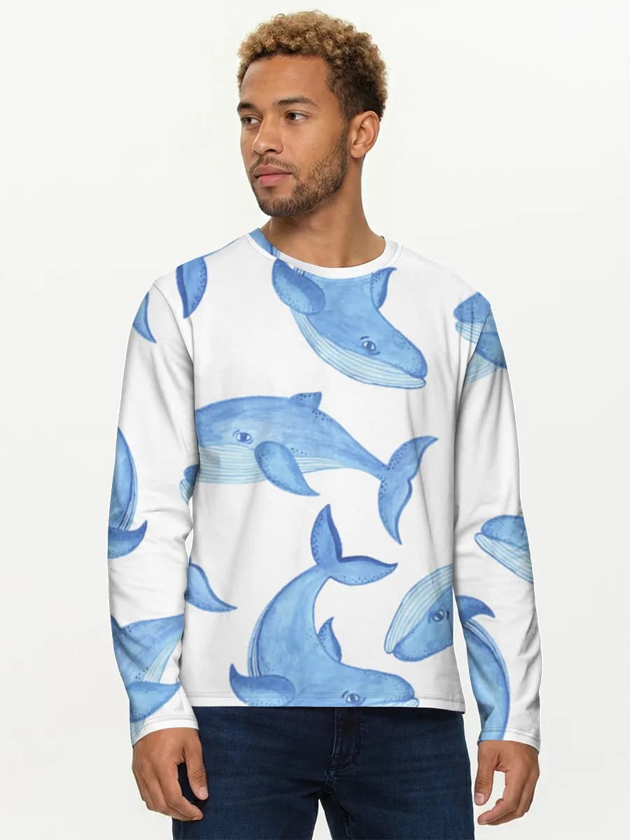 Men's cotton long sleeve shirt