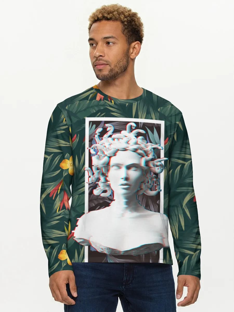 Men's cotton long sleeve shirt