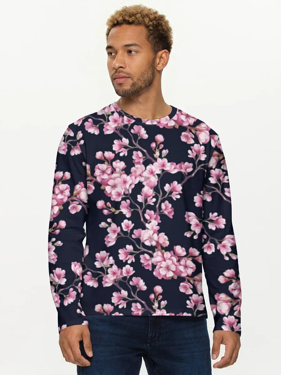 Men's cotton long sleeve shirt
