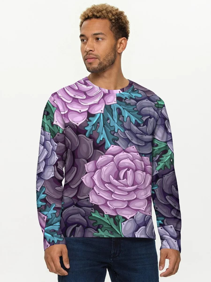 Men's cotton long sleeve shirt