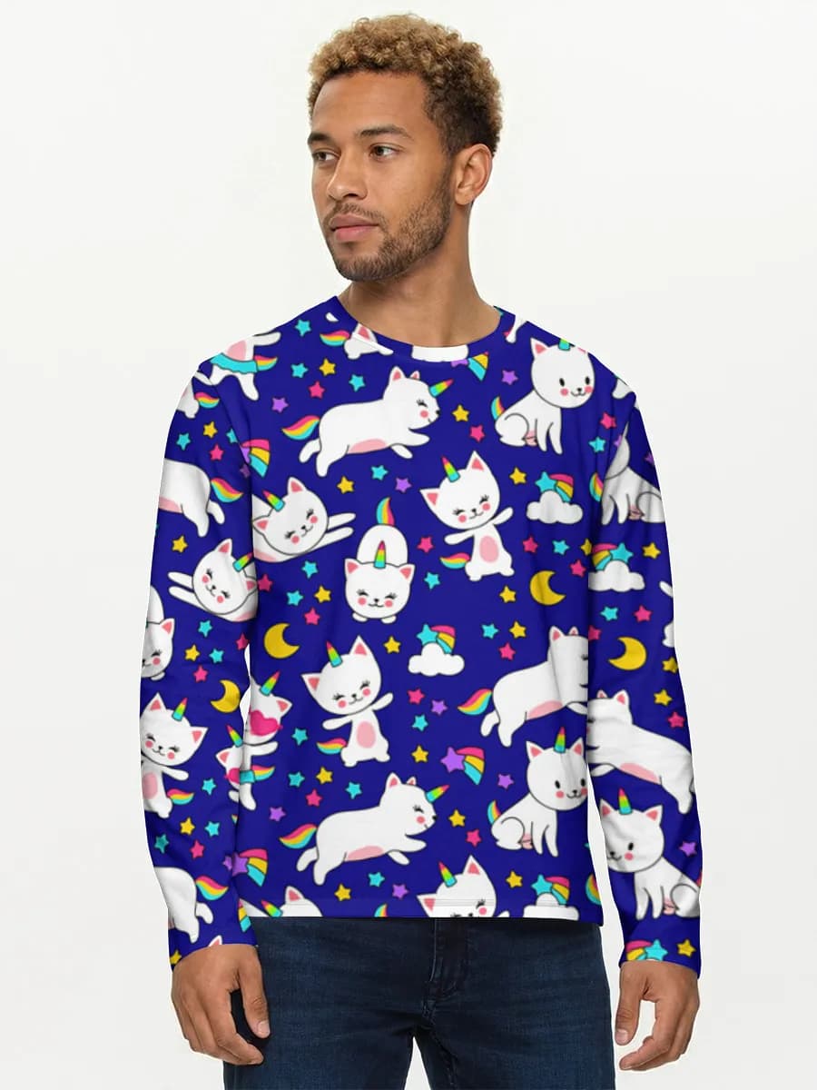 Kawaii Caticorn Night Sky