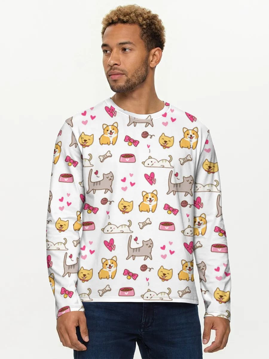 Men's cotton long sleeve shirt