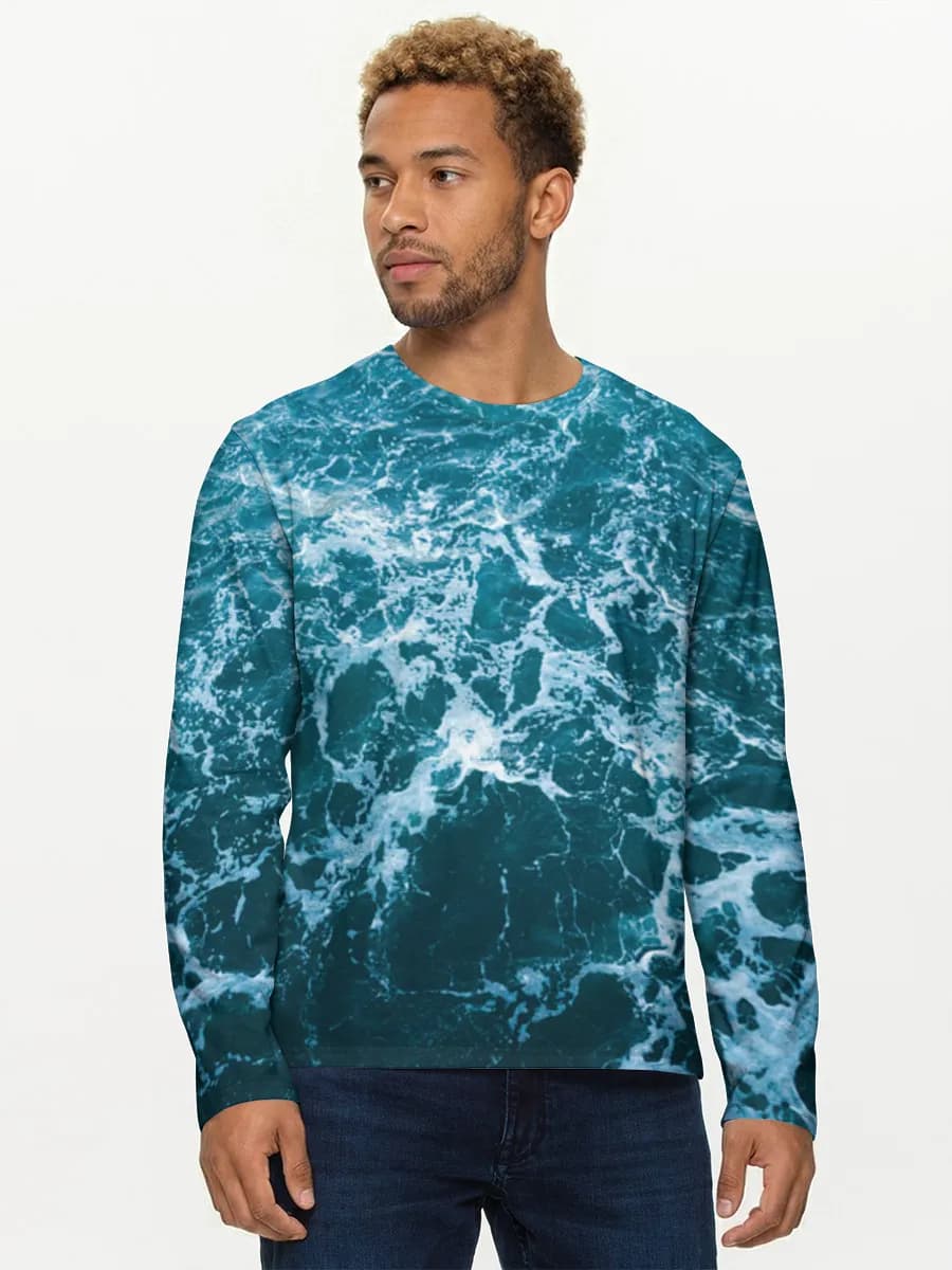 Men's cotton long sleeve shirt