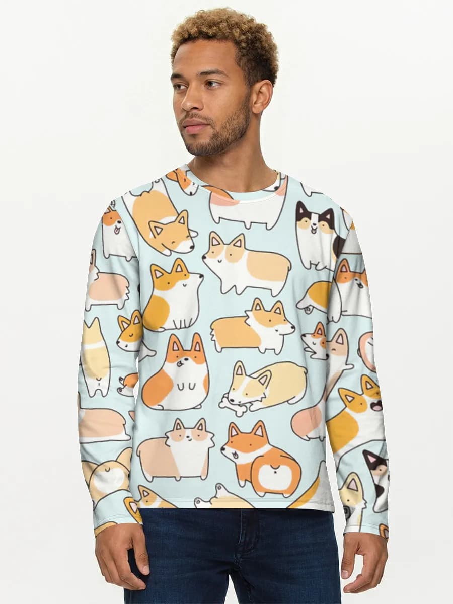 Men's cotton long sleeve shirt