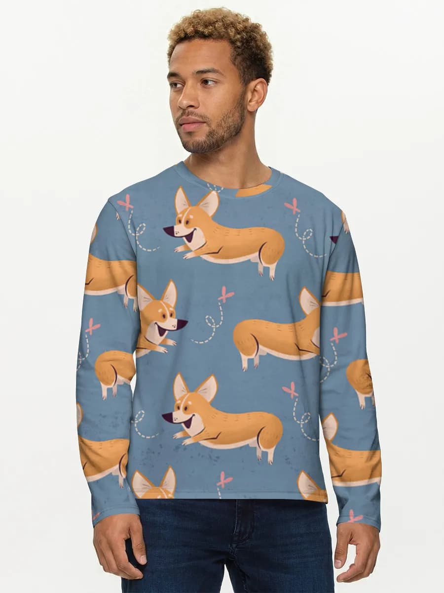 Men's cotton long sleeve shirt