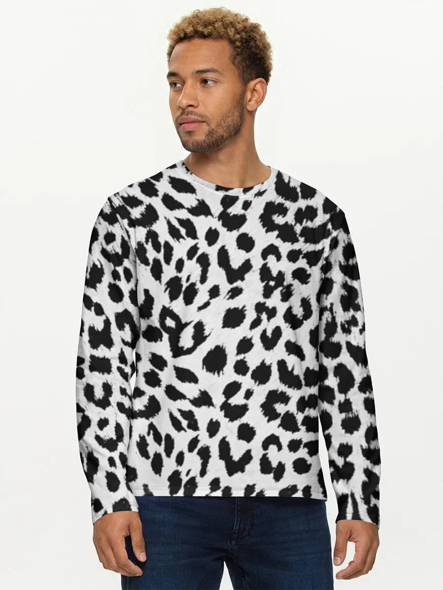 Black And White Leopard Print