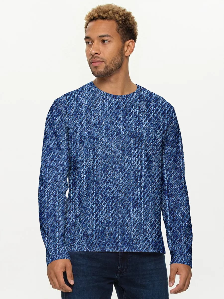 Men's cotton long sleeve shirt