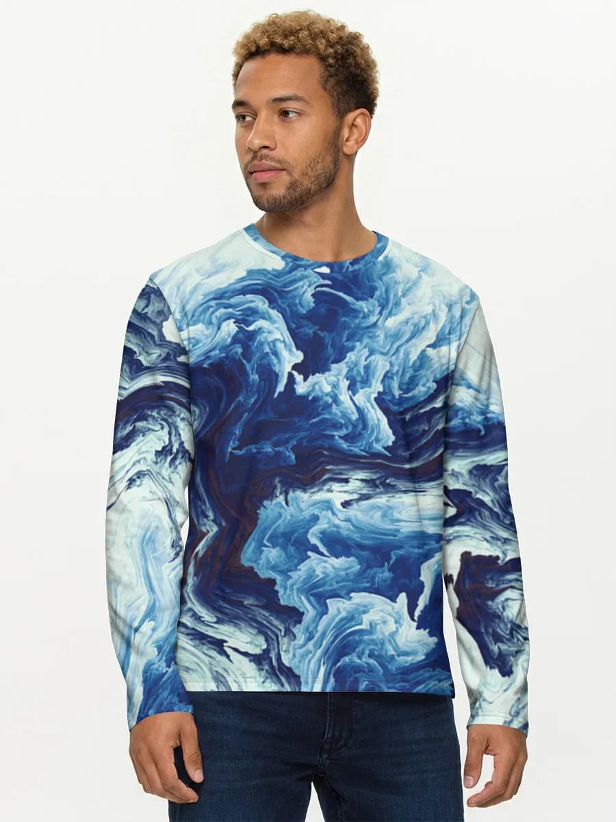 Blue Marble Swirl