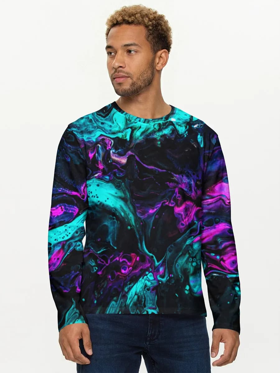 Neon Cosmic Fluid Swirl