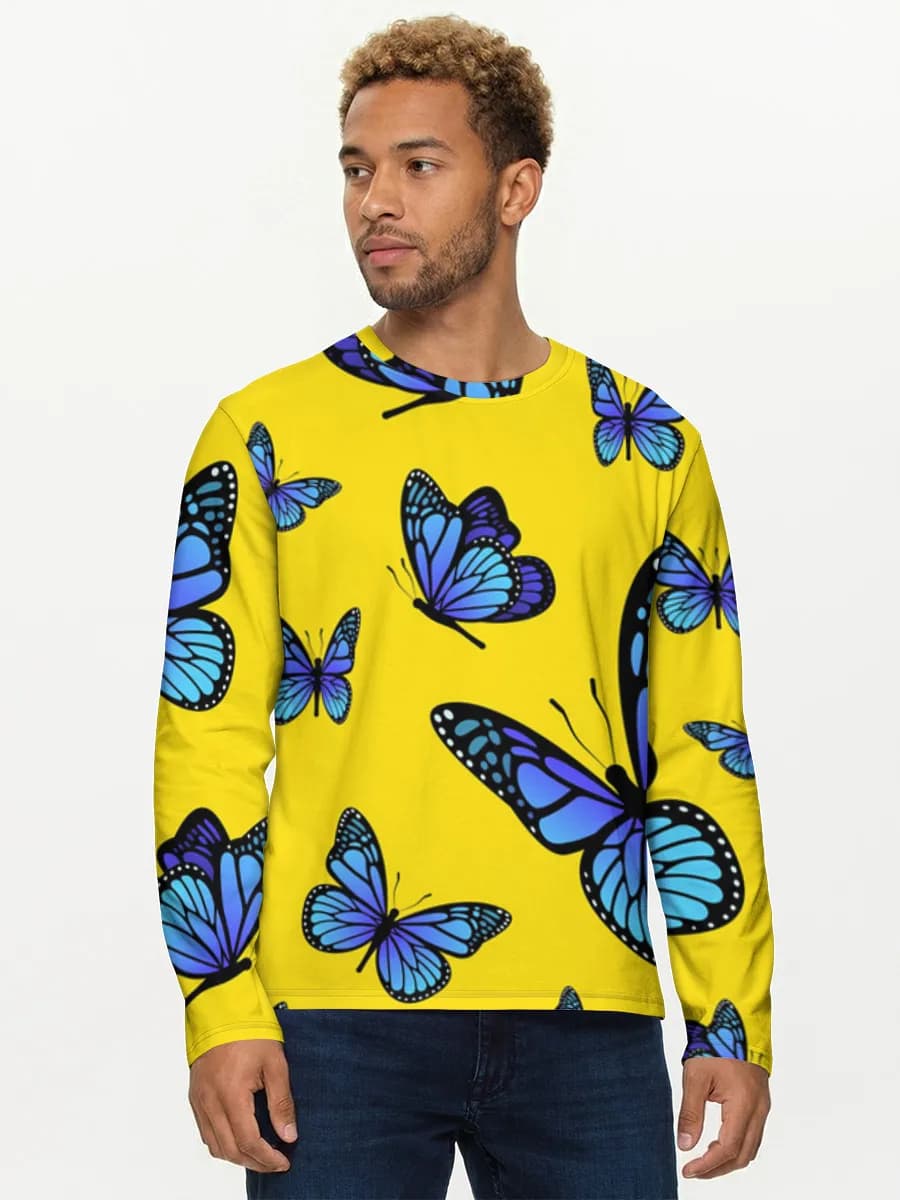 Men's cotton long sleeve shirt