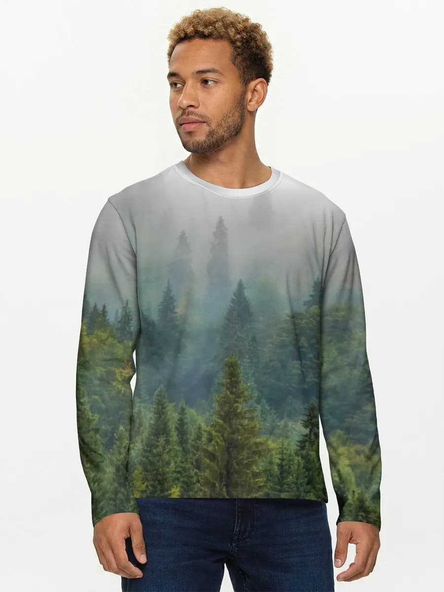 Men's cotton long sleeve shirt