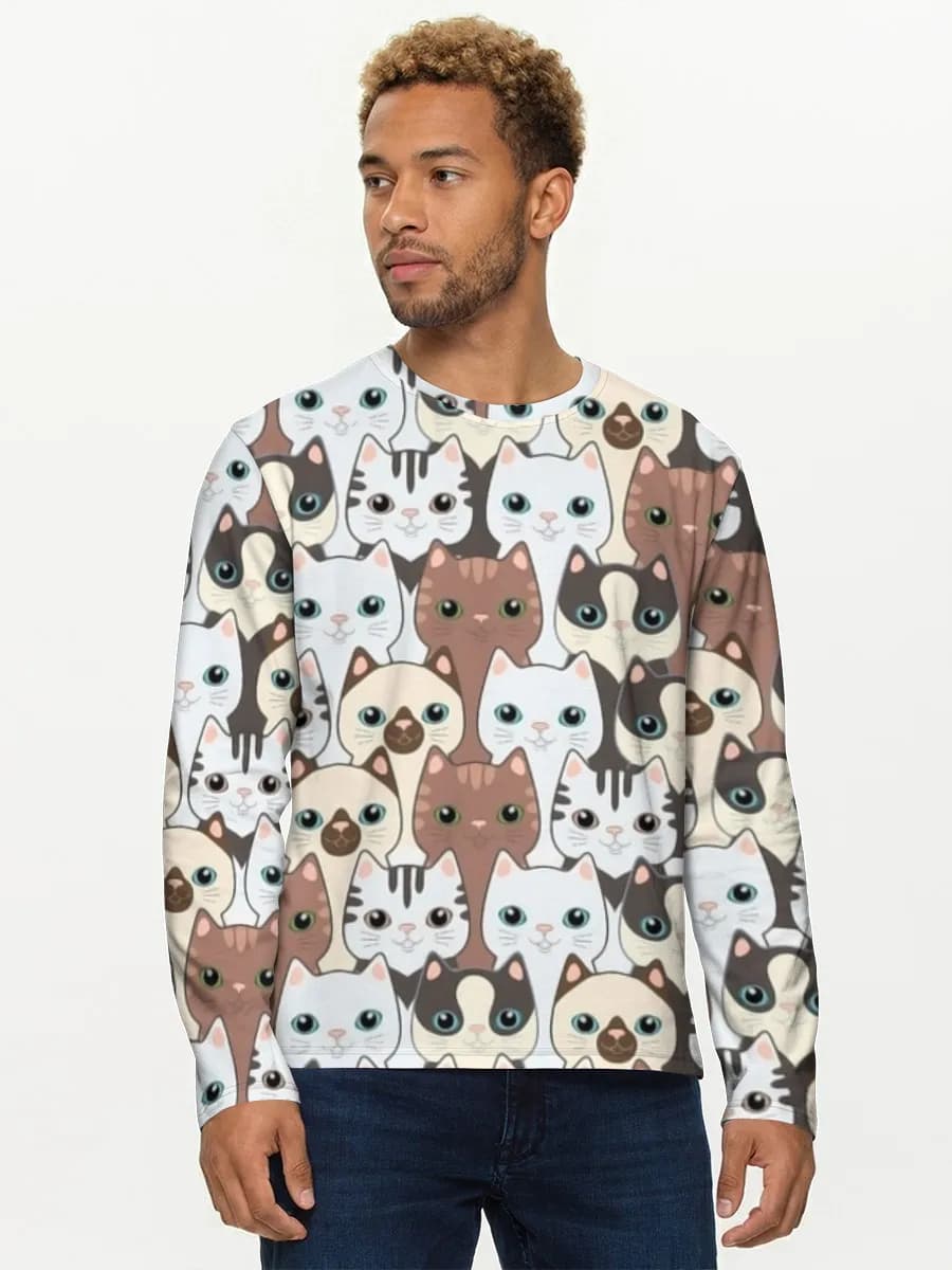 Men's cotton long sleeve shirt