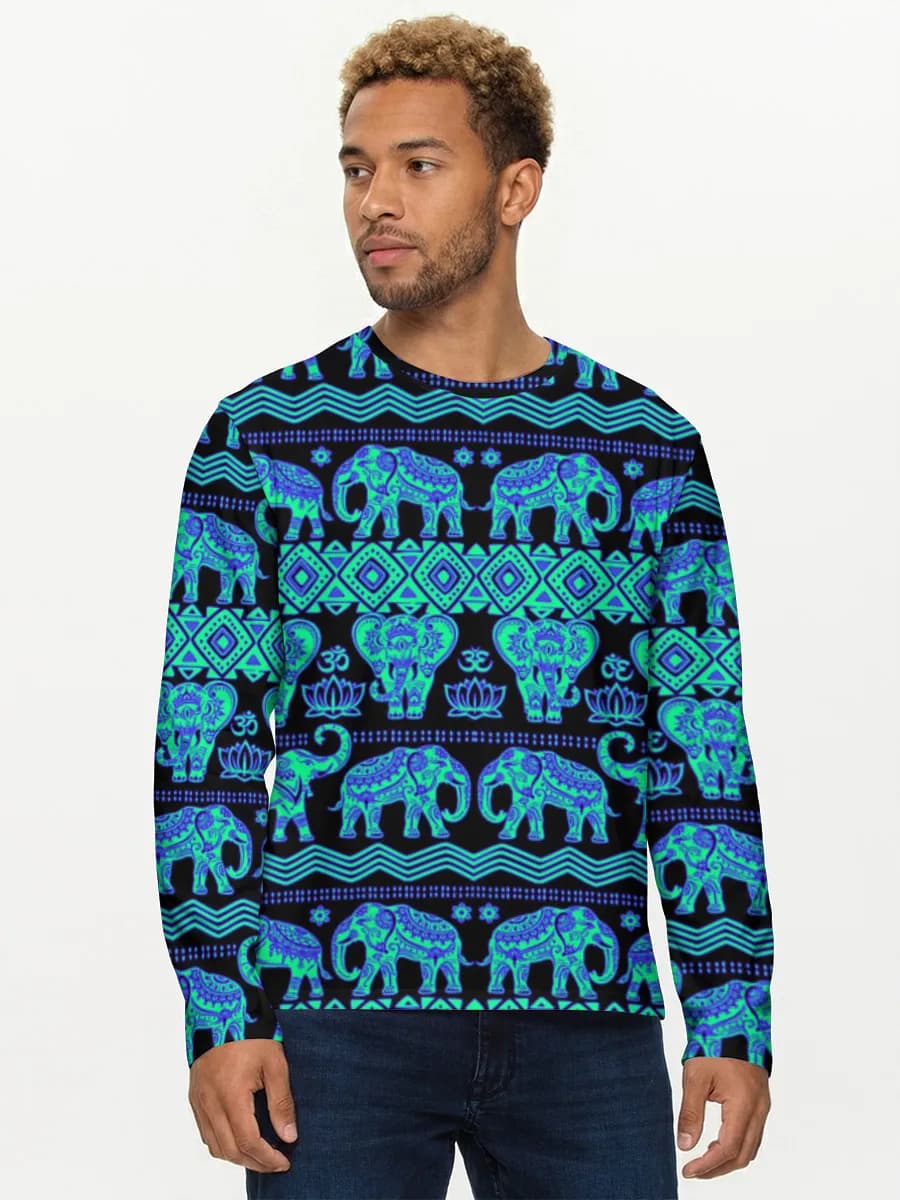 Men's cotton long sleeve shirt